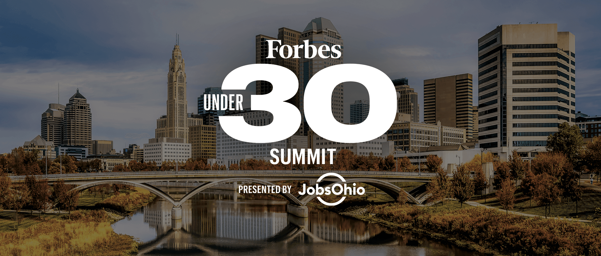 Forbes 30 Under 30 Summit 2025 event banner