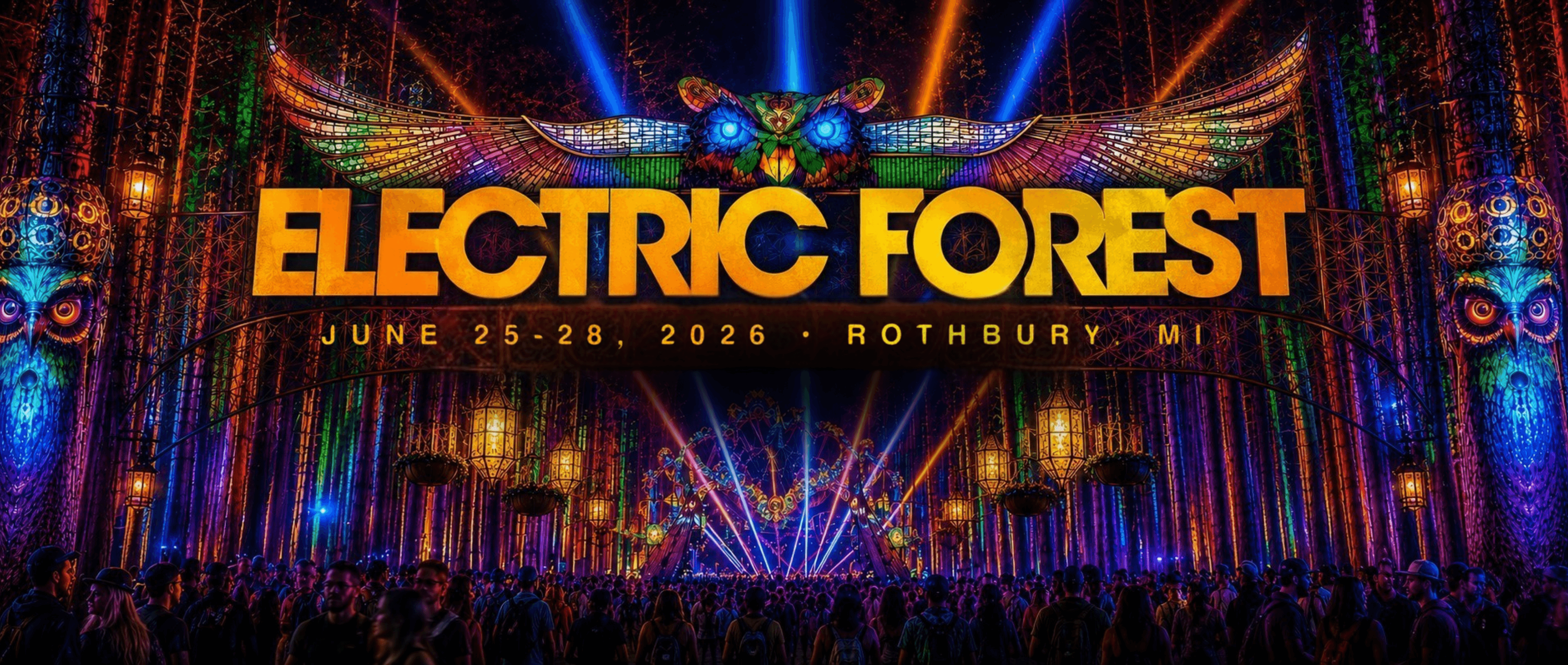 Electric Forest 2026 event banner