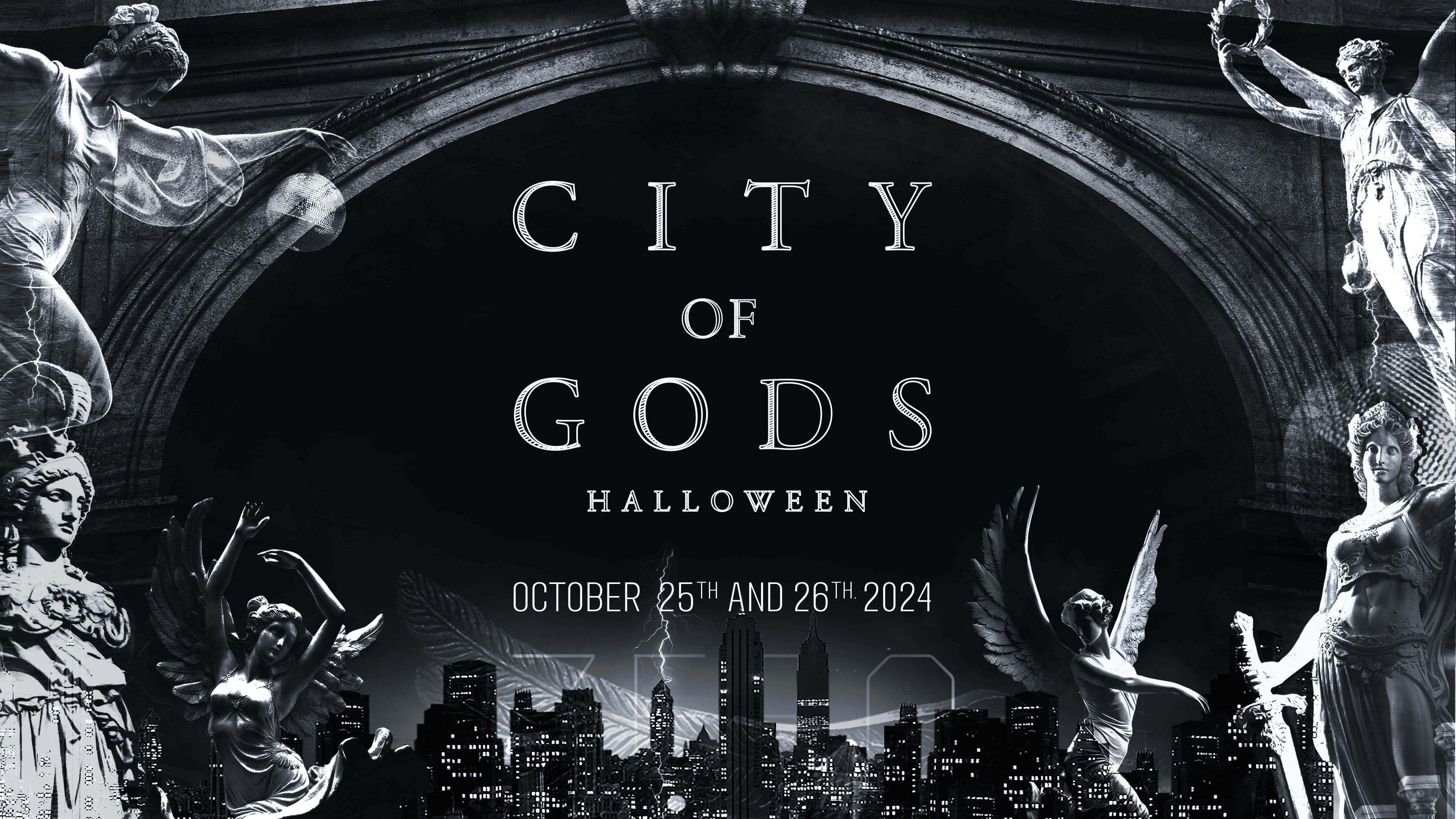 City of Gods Halloween 24'  event banner