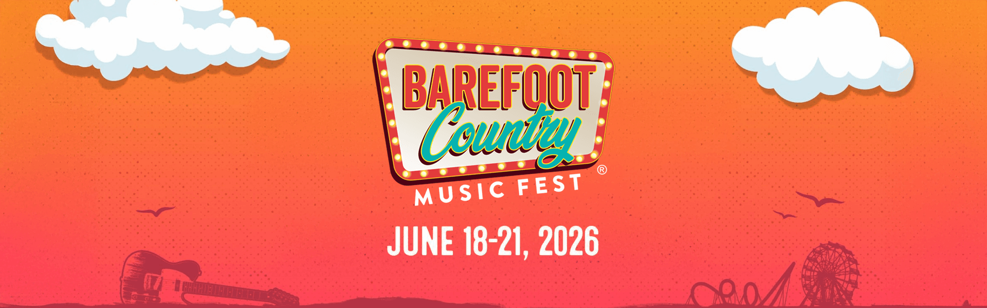 Barefoot Country Music Fest 2026 event banner