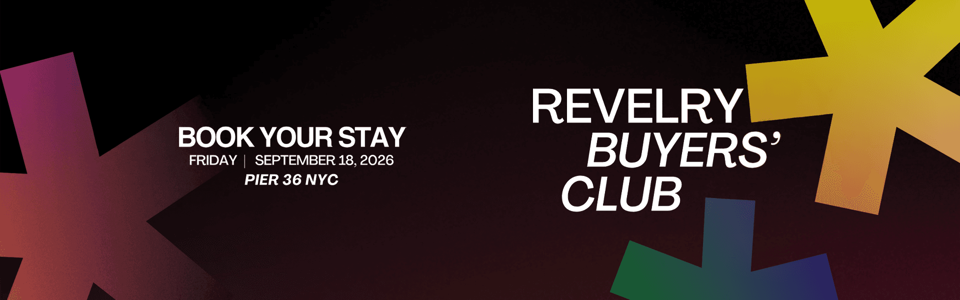 Revelry Buyers' Club 2026 event banner