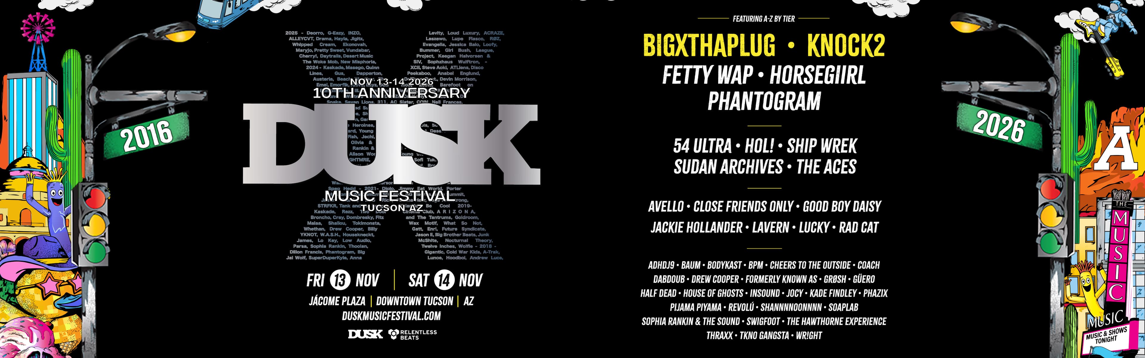 Dusk Music Festival 2026 event banner