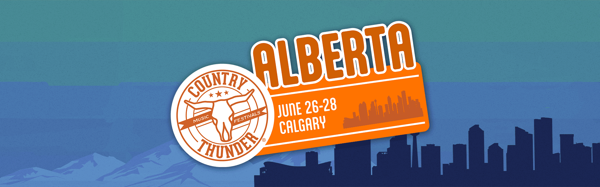 Country Thunder Alberta 2026 event banner
