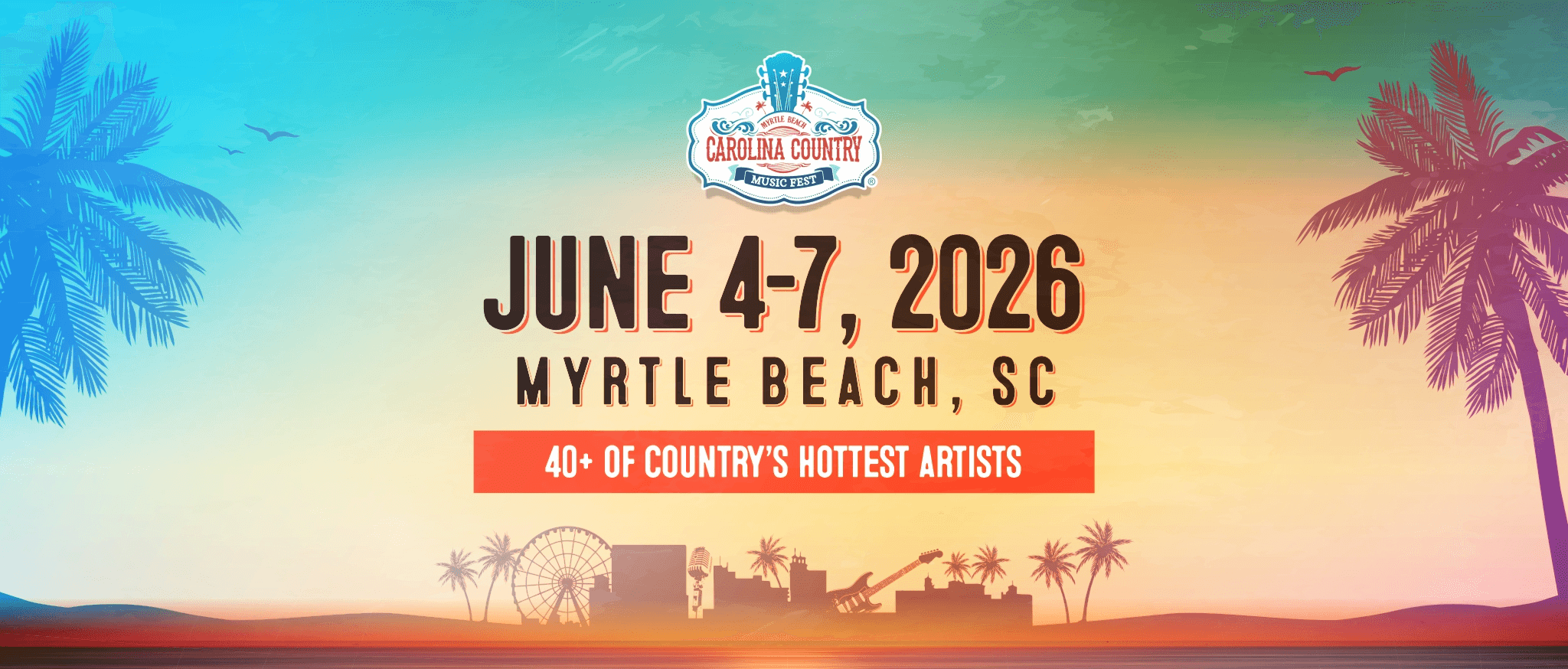 Carolina Country Music Fest 2026 event banner