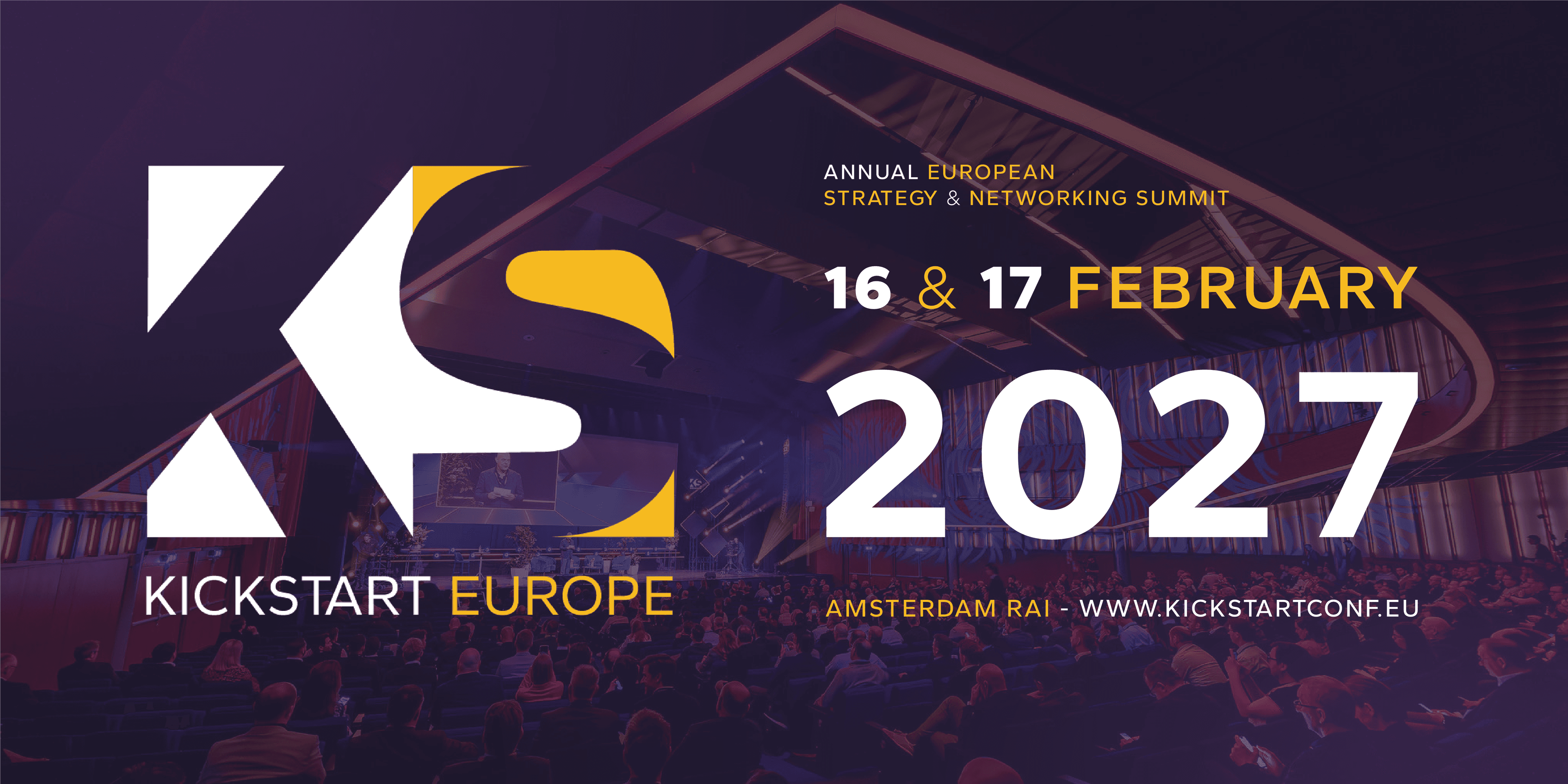 KickStart Europe 2027 event banner