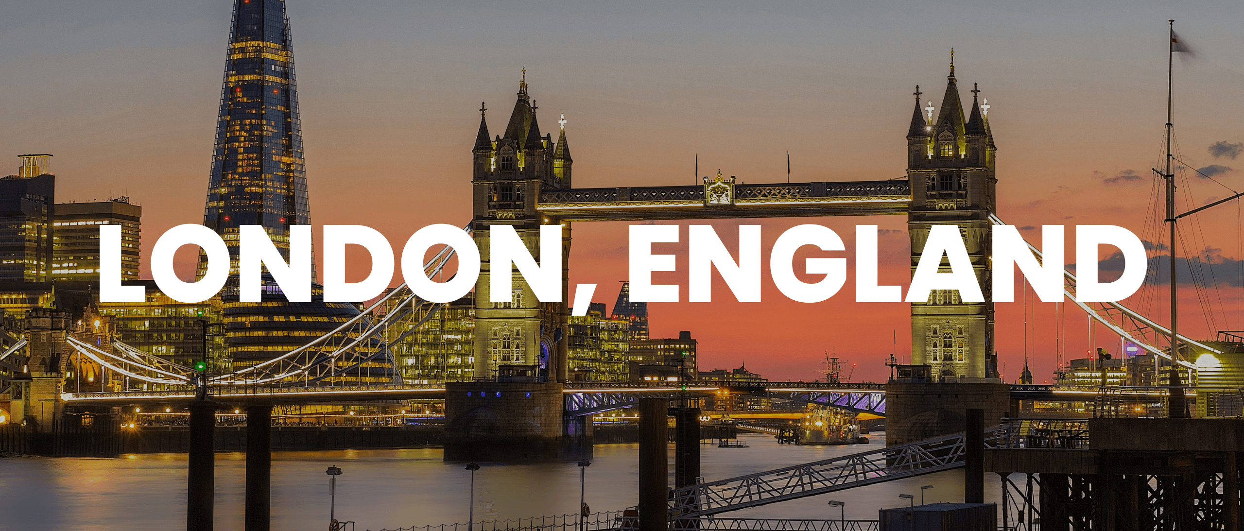 London, England event banner