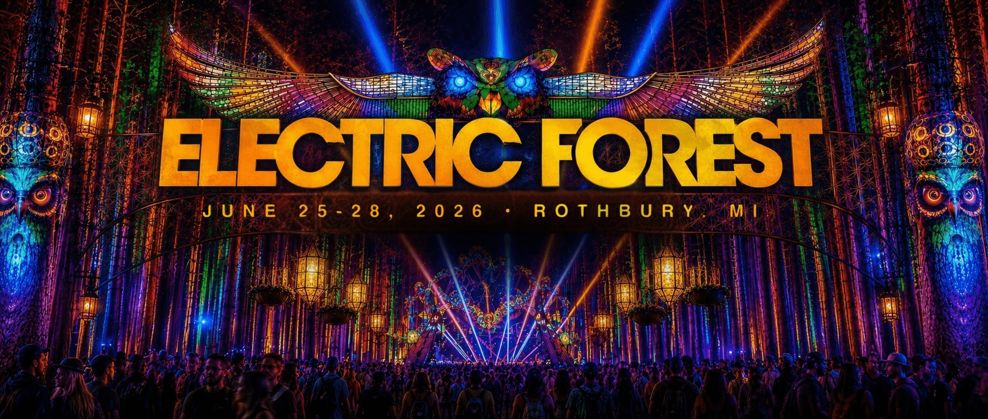 Electric Forest 2026 event banner