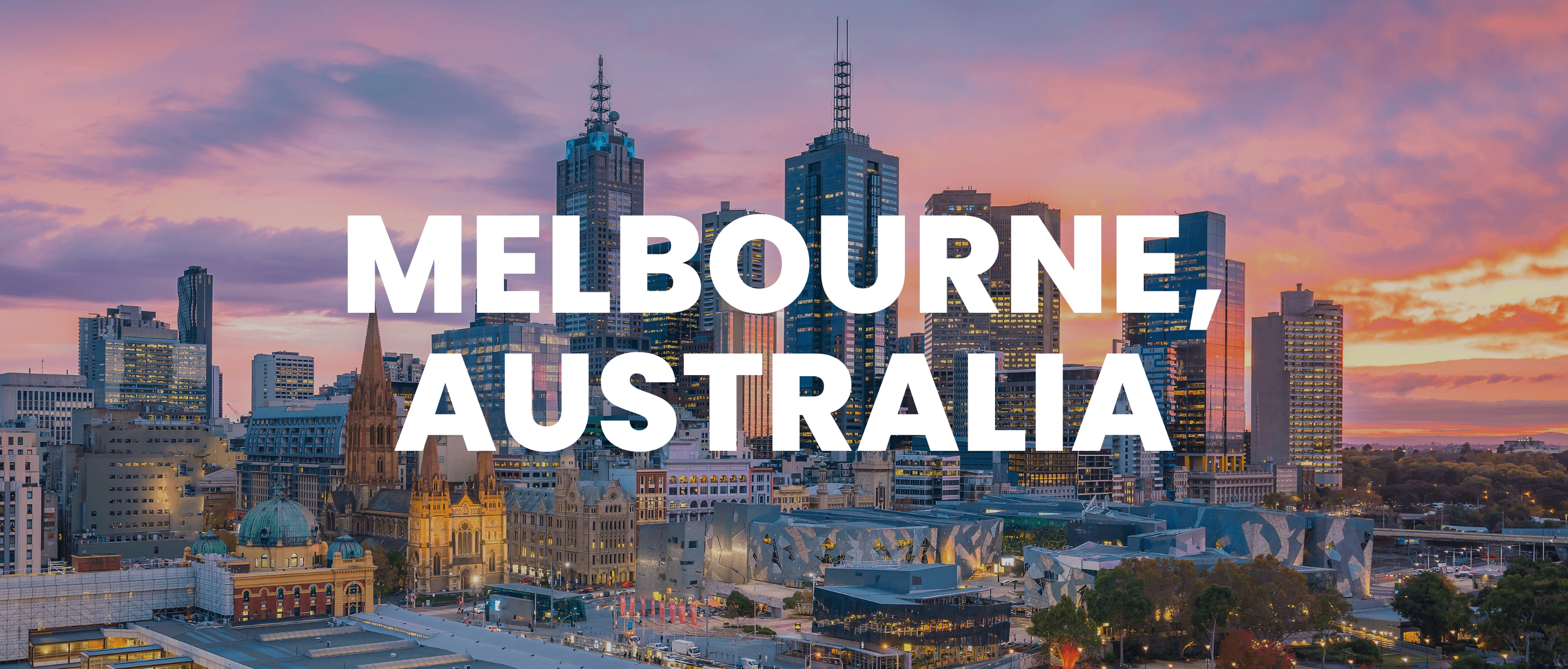 Melbourne, Australia event banner