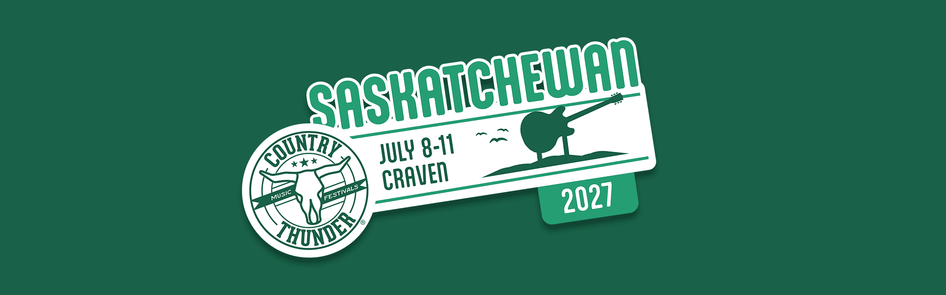 Country Thunder Saskatchewan 2027 event banner
