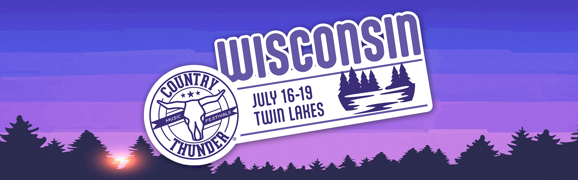 Country Thunder Wisconsin 2026 event banner