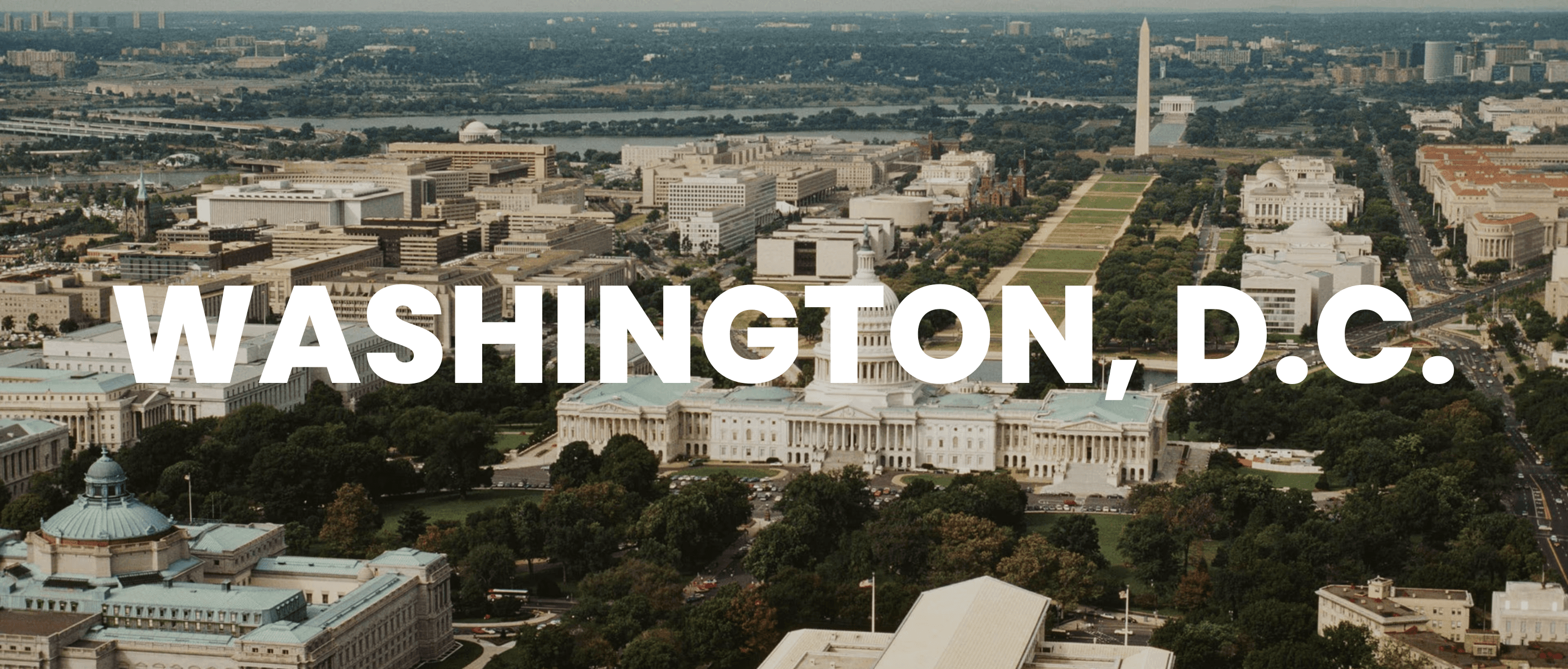 Washington, D.C. event banner