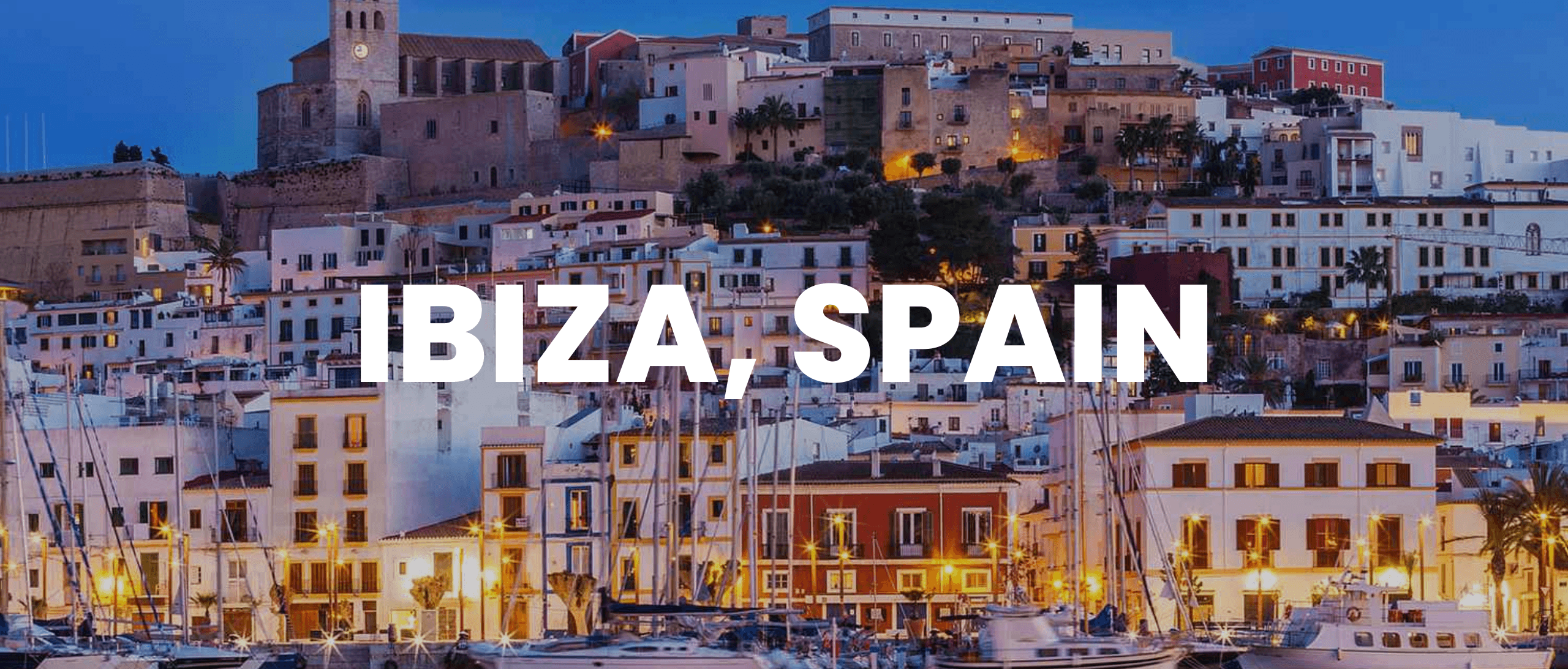Ibiza, Spain event banner