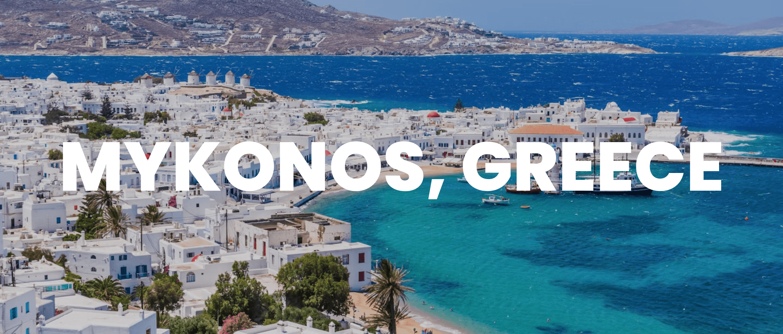 Mykonos, Greece event banner