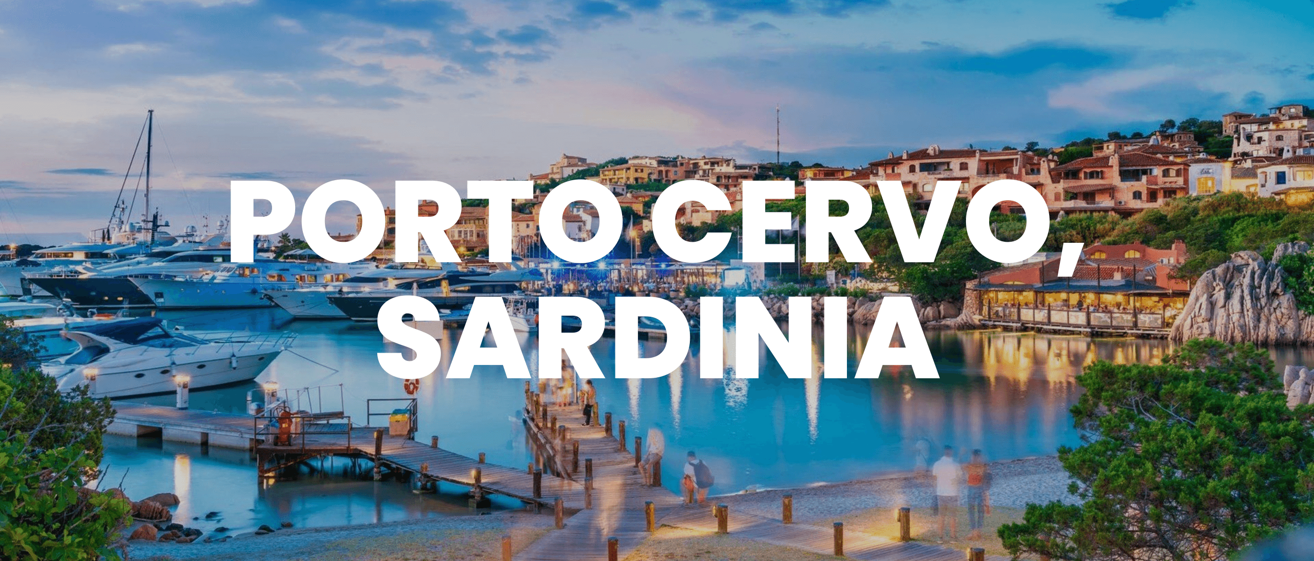 Porto Cervo, Sardinia event banner