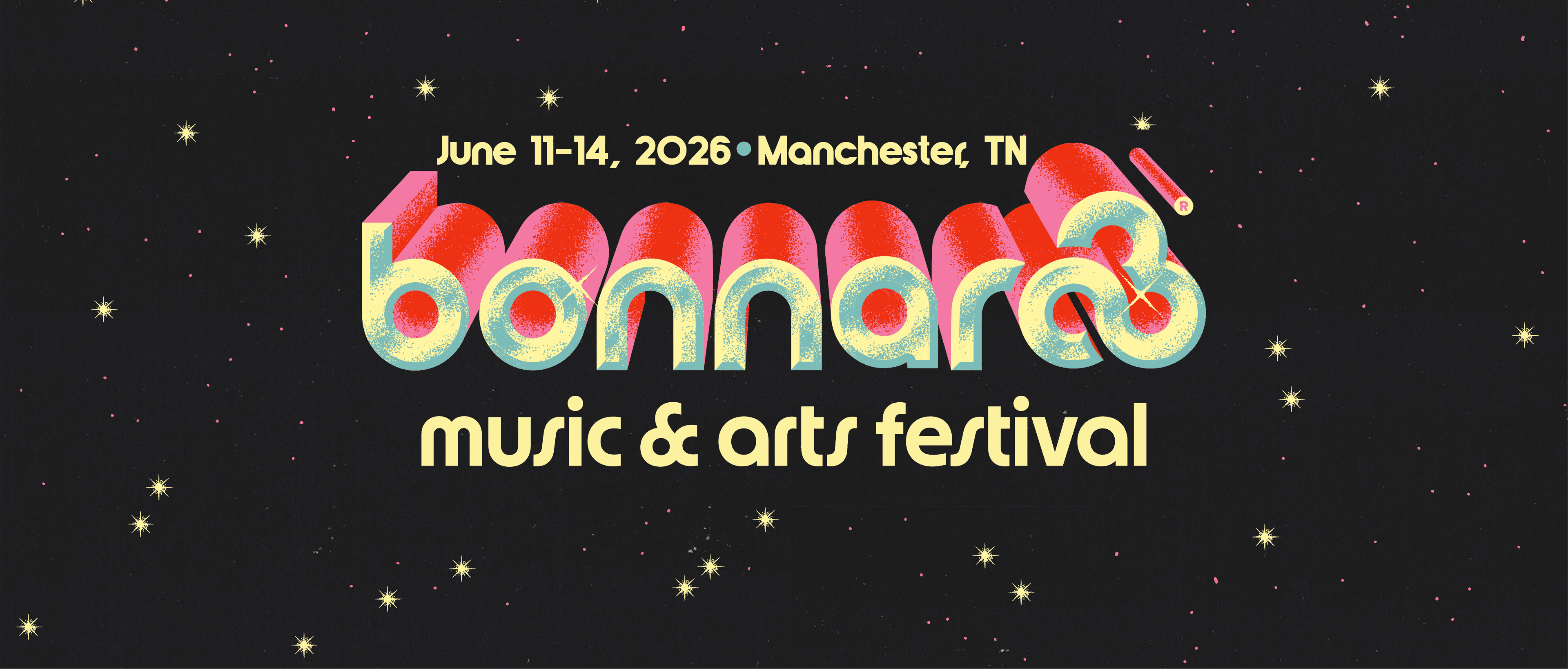 Bonnaroo Music Festival 2026 event banner