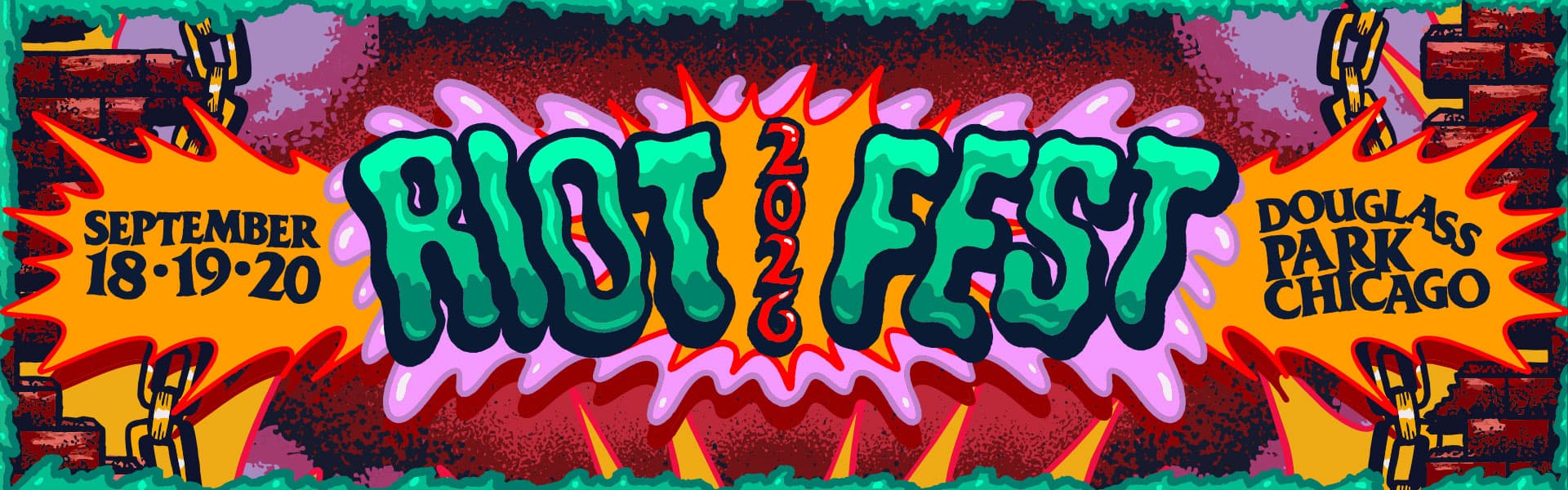 Riot Fest 2026 event banner