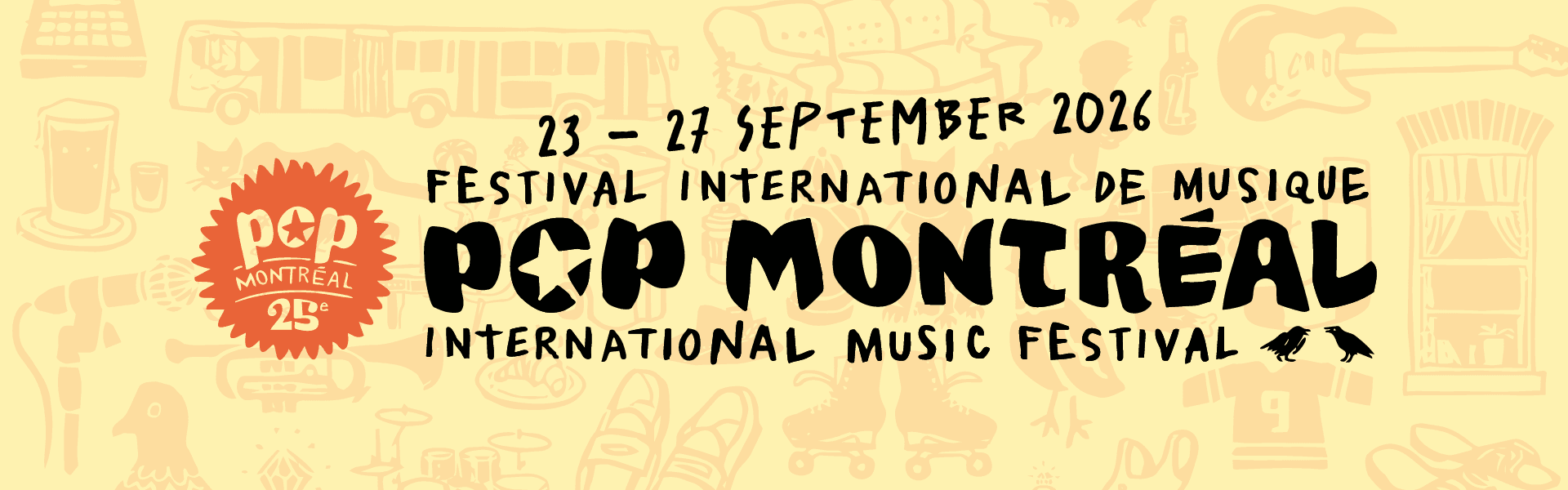 POP Montreal International Music Festival 2026 event banner